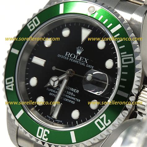 valutazione rolex ghiera verde quadrante nero|rolex sottomarino prezzo.